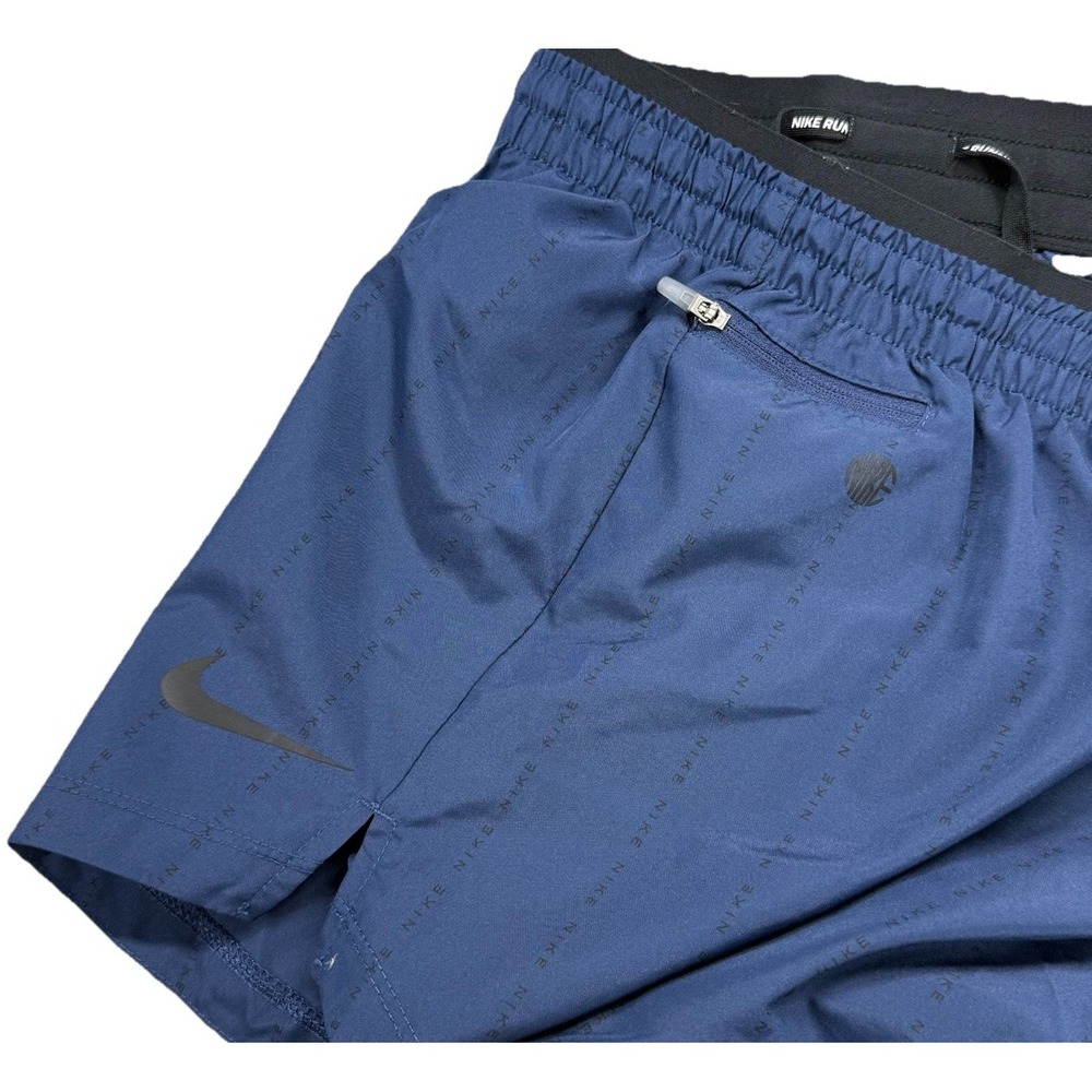 Nike Dri-fit Mens Running Shorts Blue Sz XL nike all over‎ print
